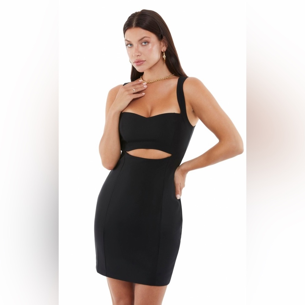 GUESS Classic Black Cut Out Mini Dress